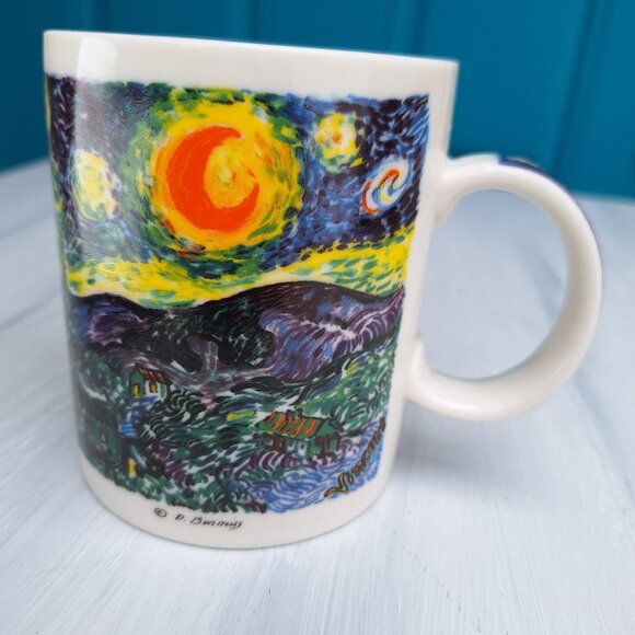 Vintage Mug Van Gogh Starry Night Artist Gifts Famous Impressionist Painting Art - Picture 5 of 17